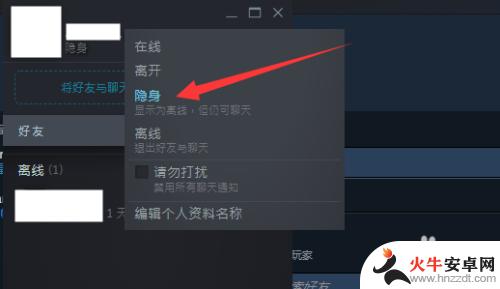 怎样让steam好友看不见我的游戏