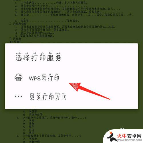 手机wps怎样连接打印机打印文件