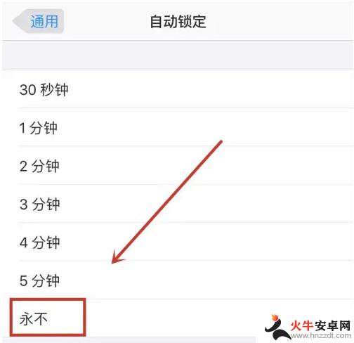 苹果手机永久亮屏怎么设置