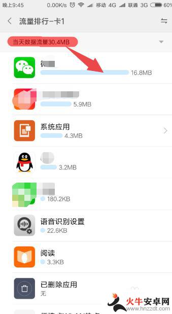 怎么查看手机软件流量使用情况