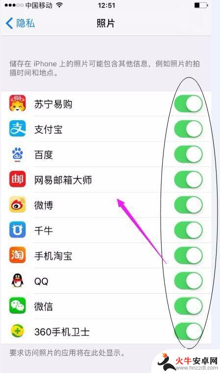 iphone照片权限怎么开启