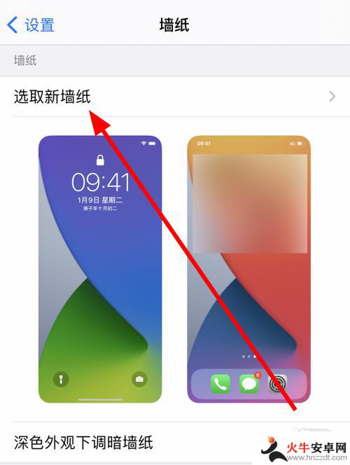 iphone怎样设置主屏幕壁纸