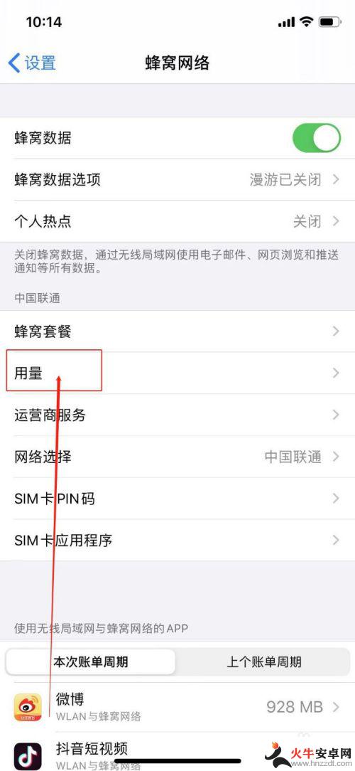 苹果手机如何看用了多少流量