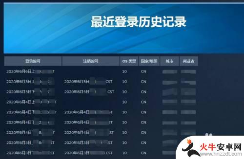 steam登录ip历史记录